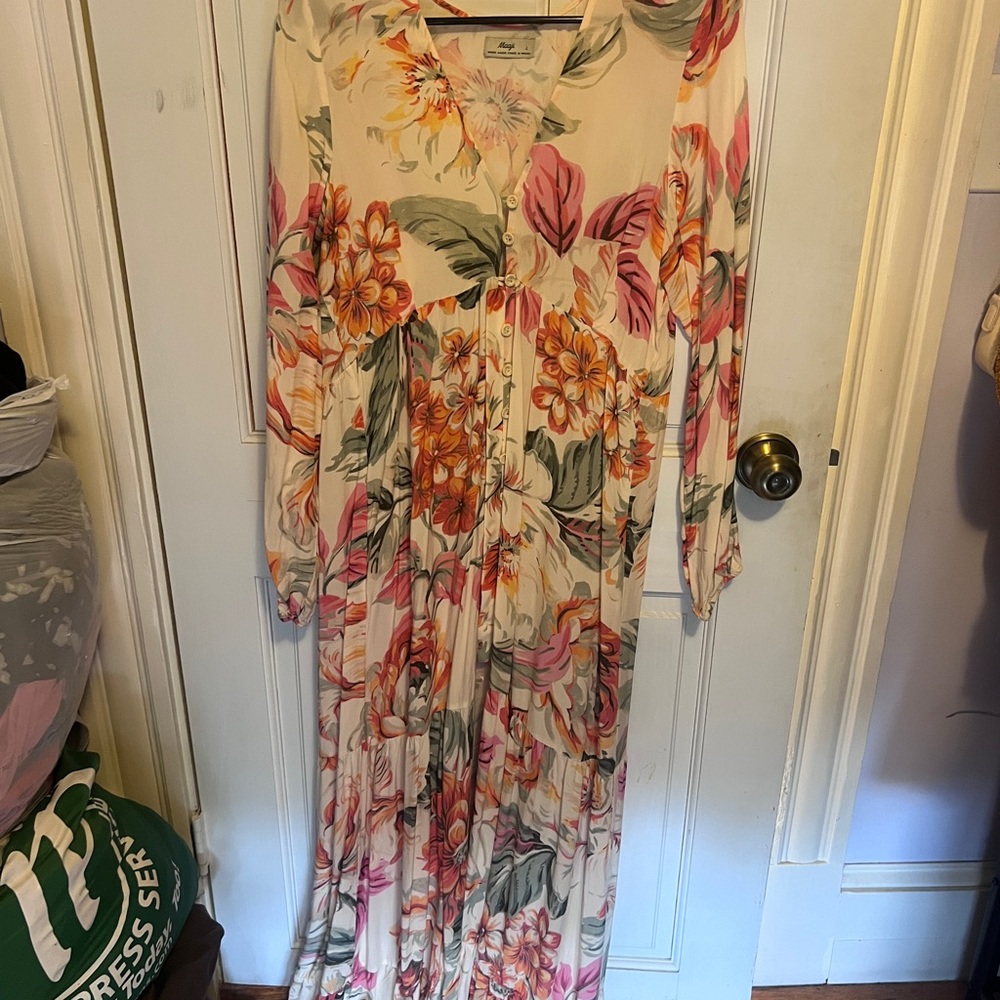 Maaji Pink and White Floral Dress